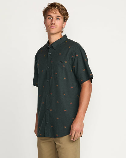Billabong All Day Jacquard Short Sleeve Shirt - Stealth