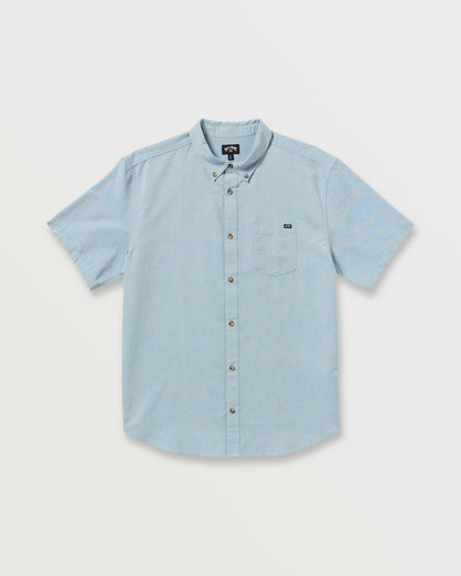 Billabong All Day Short Sleeve Shirt - Powder Blue