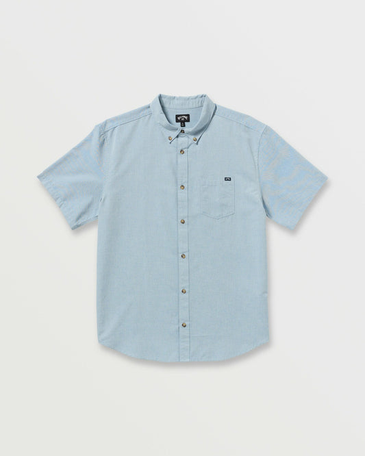 Billabong All Day Short Sleeve Shirt - Powder Blue