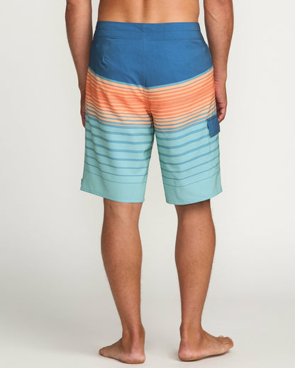 Billabong All Day Stripe Pro Performance 20" Boardshorts - Deep Blue
