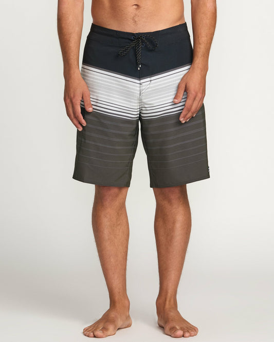 Billabong All Day Stripe Pro Performance 20" Boardshorts - Pewter