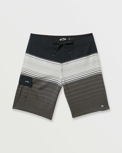 Billabong All Day Stripe Pro Performance 20" Boardshorts - Pewter