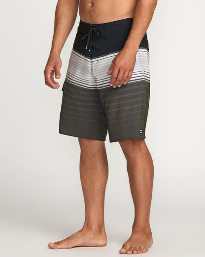Billabong All Day Stripe Pro Performance 20" Boardshorts - Pewter