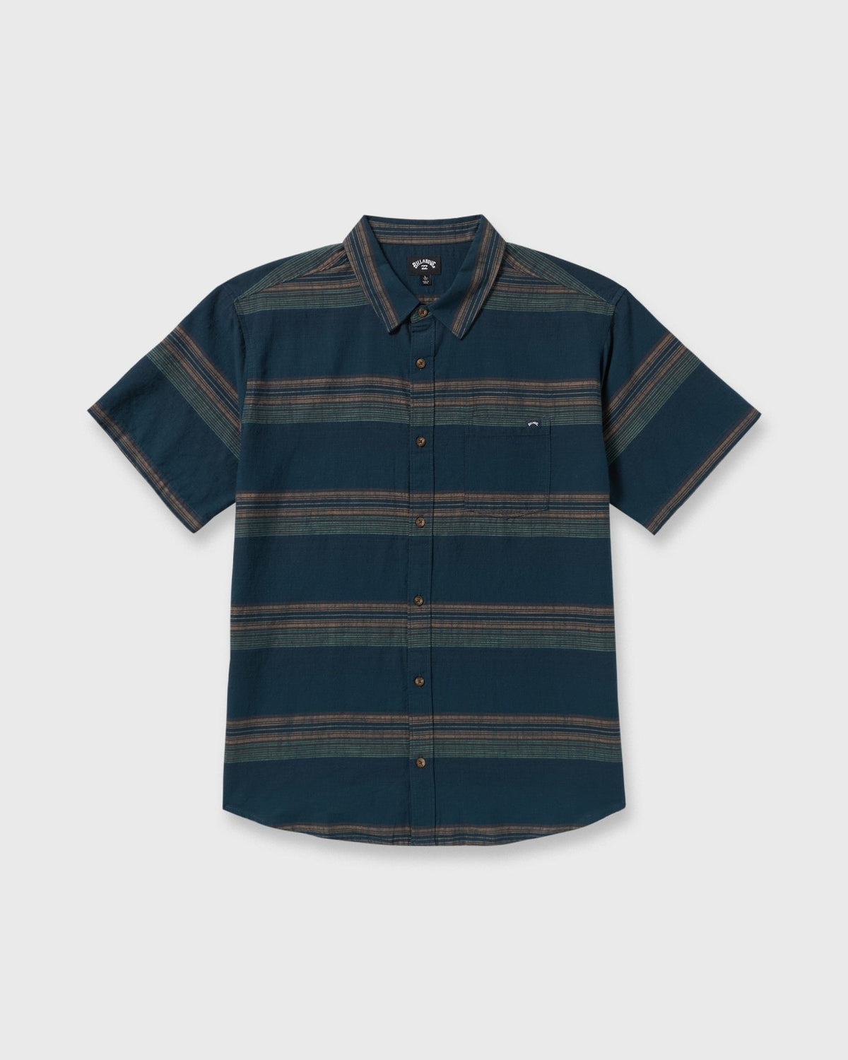 Billabong All Day Stripe Short Sleeve Shirt - Midnight