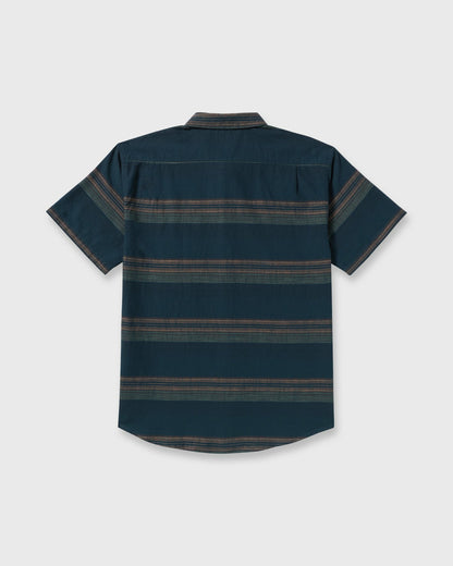 Billabong All Day Stripe Short Sleeve Shirt - Midnight