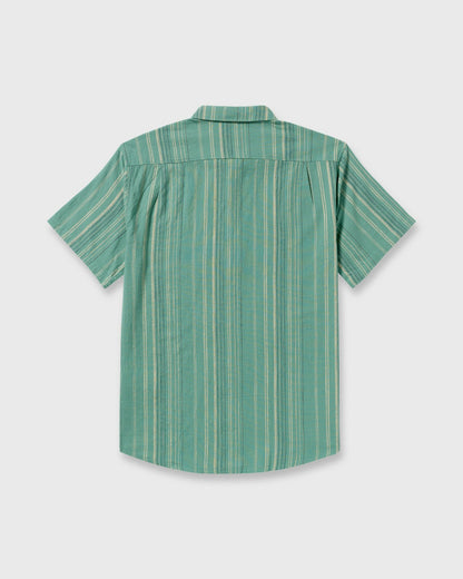 Billabong All Day Stripe Short Sleeve Shirt - Sage Green