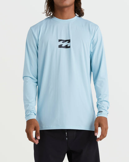 Billabong All Day Wave Loose Fit Long Sleeve Surf Tee - Coastal Blue