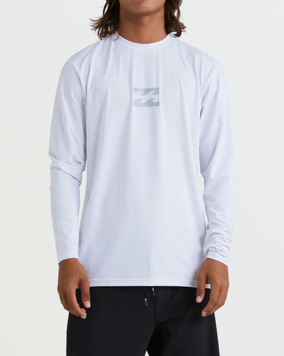 Billabong All Day Wave Loose Fit Long Sleeve Surf Tee - White