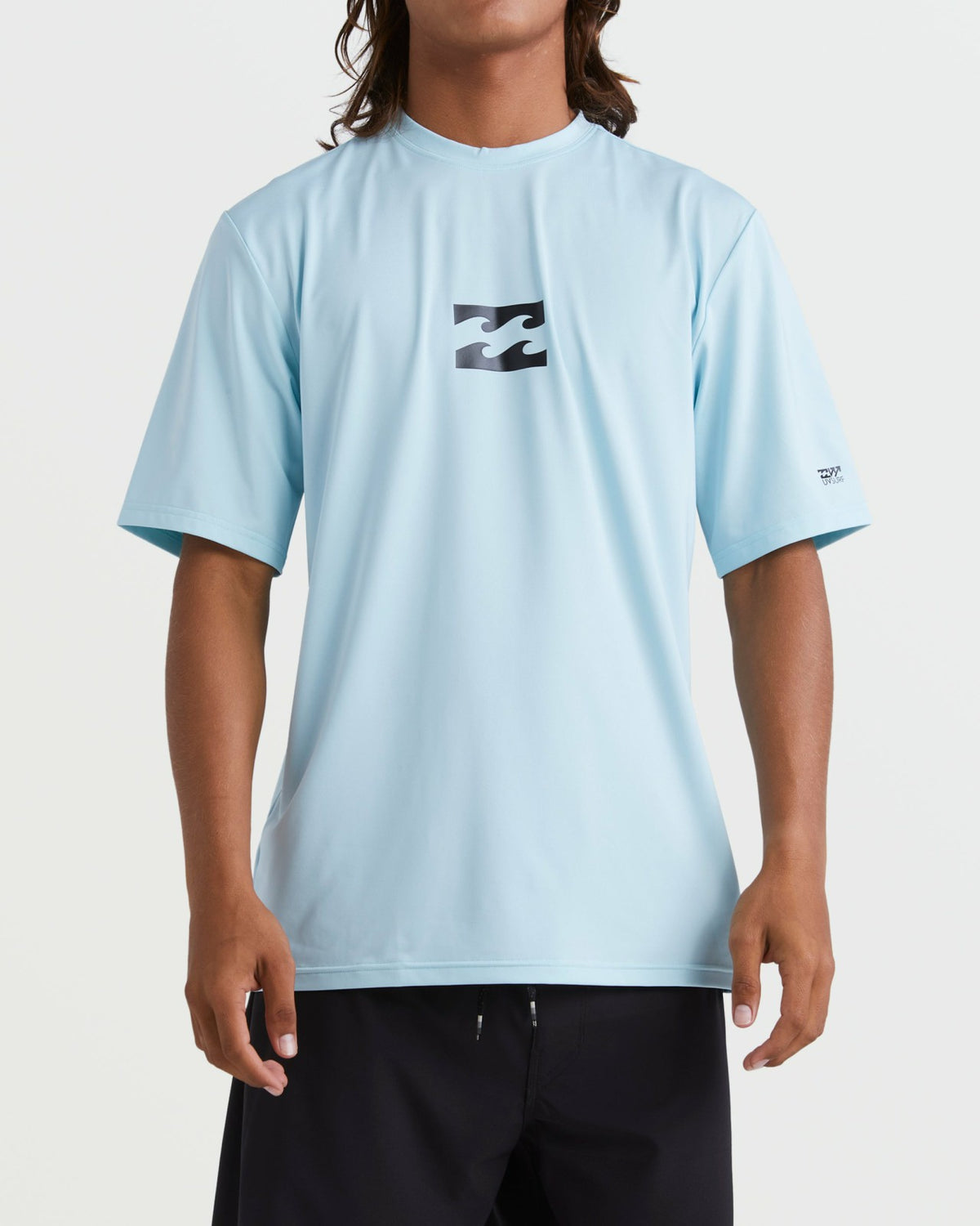 Billabong All Day Wave Short Sleeve Rashguard - Coastal Blue