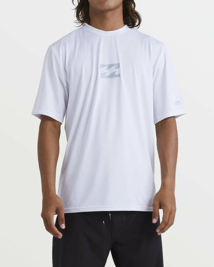 Billabong All Day Wave Short Sleeve Rashguard - White