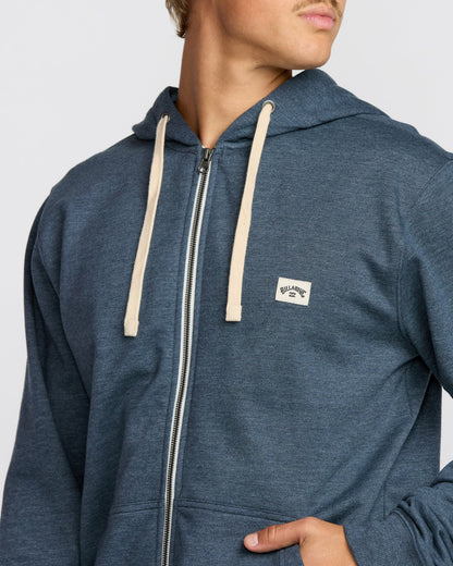 Billabong All Day Zip Sweatshirt - Midnight Blue