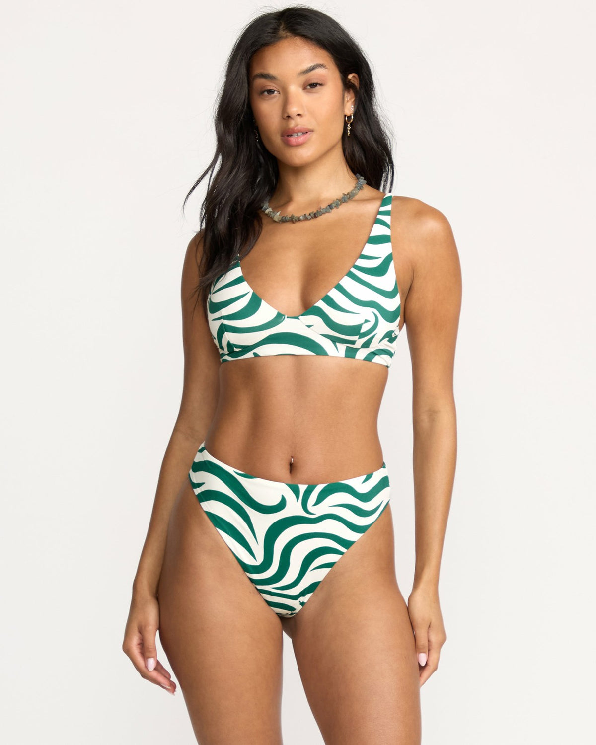 Billabong All The Waves Hi Maya Bikini Bottom - Evergreen