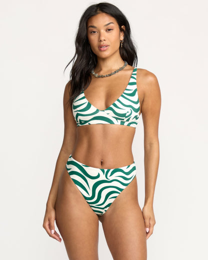 Billabong All The Waves Hi Maya Bikini Bottom - Evergreen