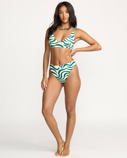 Billabong All The Waves Hi Maya Bikini Bottom - Evergreen