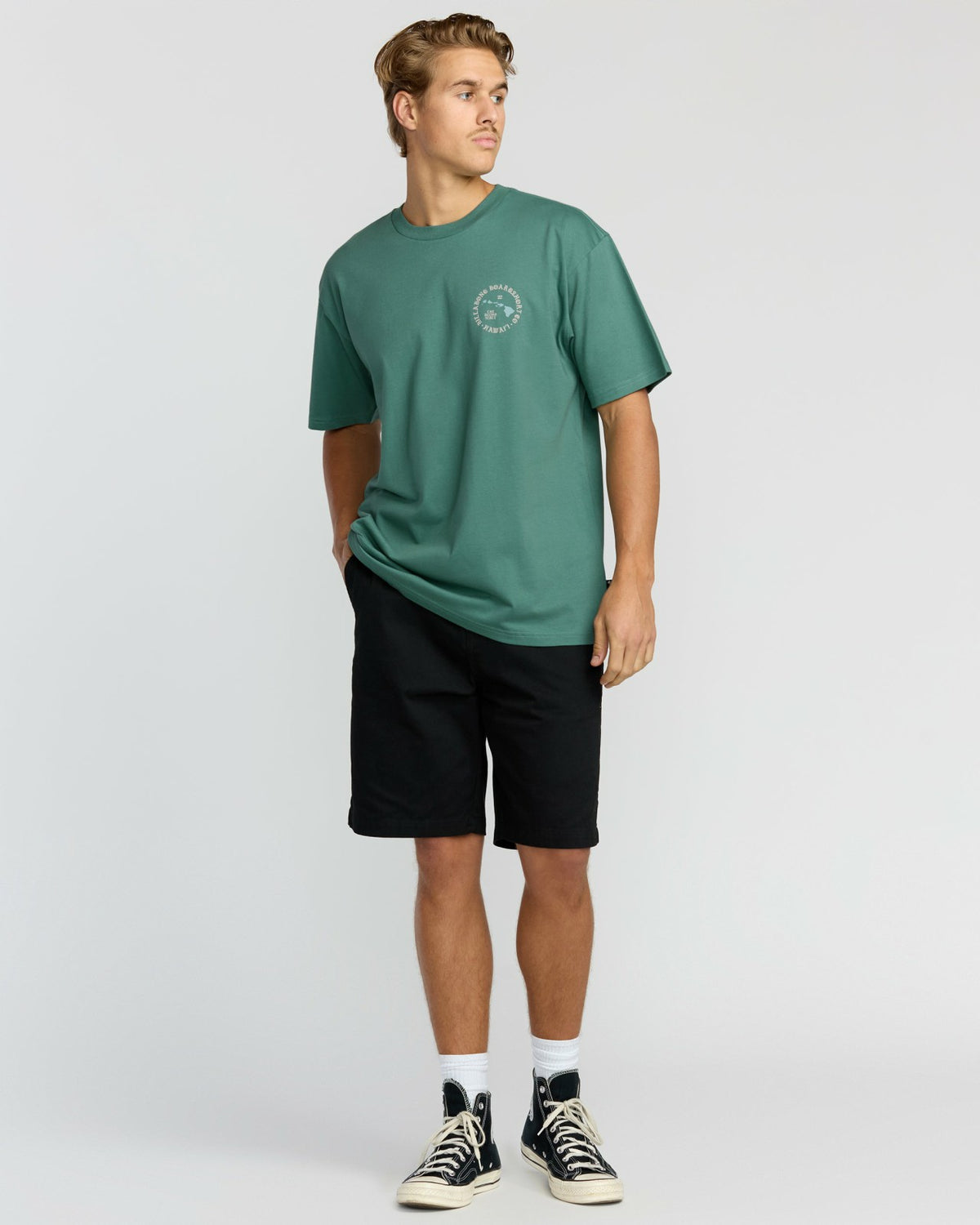 Billabong Aloha Island Hi Regular Short Sleeve T-Shirt - Sage Green