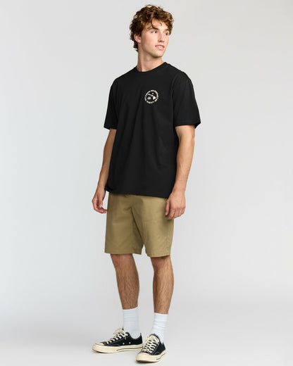 Billabong Aloha Island Hi Regular Short Sleeve T-Shirt - Washed Black