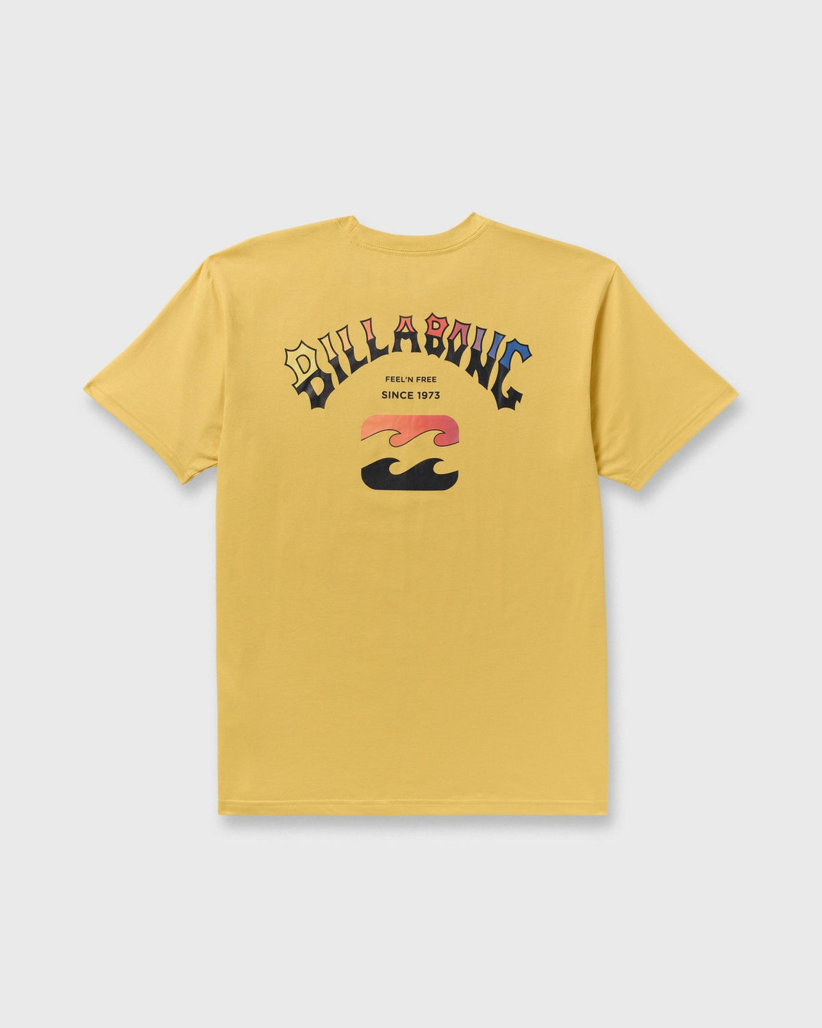 Billabong Arch Fade Premium Short Sleeve T-Shirt - Dust Yellow