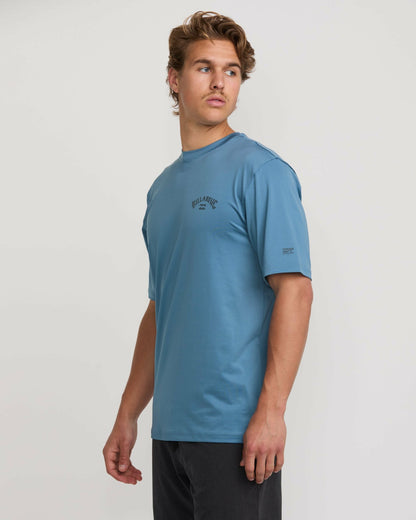 Billabong Arch Loose Fit Short Sleeve Surf Tee - Bay Blue