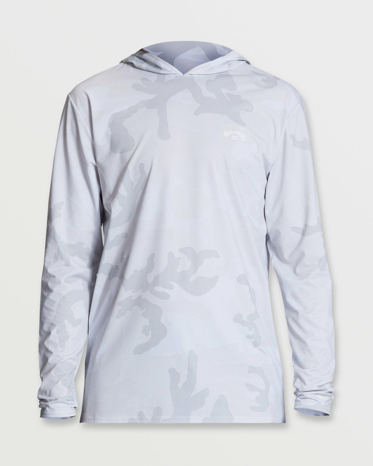 Billabong Arch Mesh Long Sleeve Hooded Surf Tee - White Camo