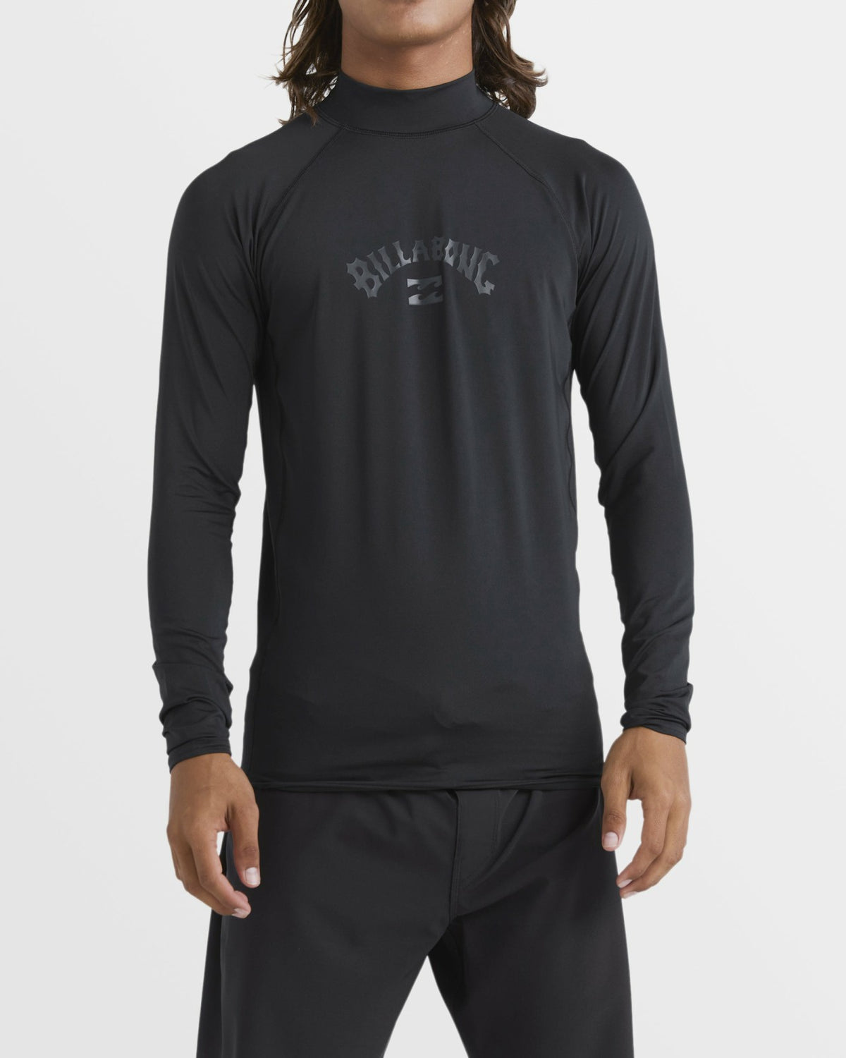 Billabong Arch Performance Fit Long Sleeve Rashguard - Black