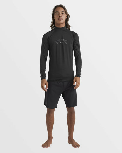 Billabong Arch Performance Fit Long Sleeve Rashguard - Black