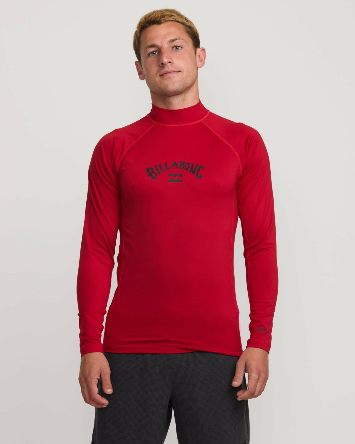 Billabong Arch Performance Fit Long Sleeve Rashguard - Scarlet