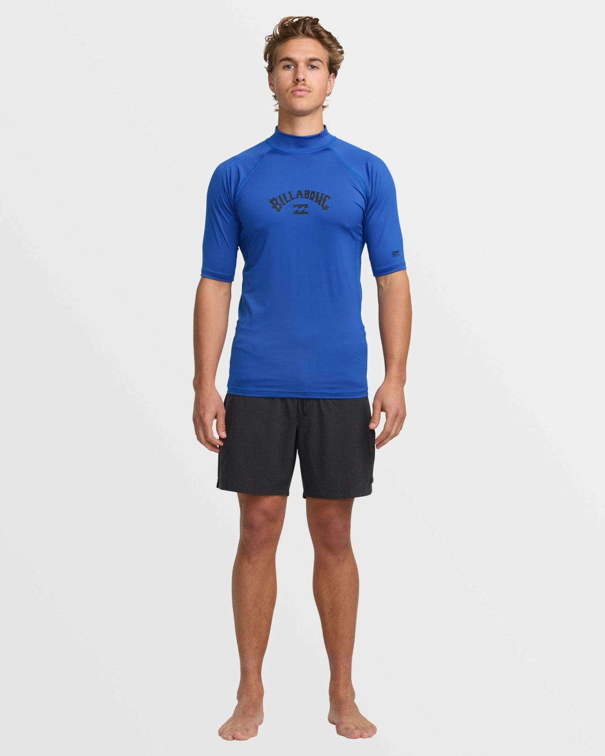 Billabong Arch Performance Fit Short Sleeve Rashguard - Cobalt