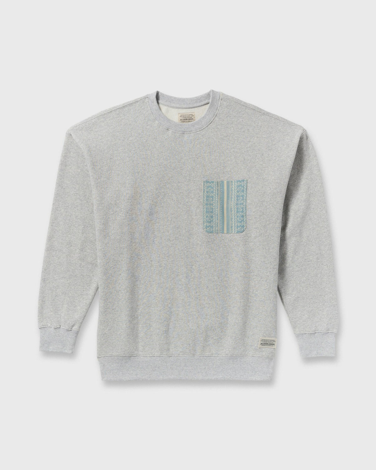 Billabong Austin Garage Crew Sweatshirt - Lt Grey Htr