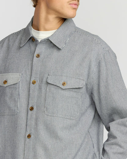 Billabong Austin Garage Long Sleeve Shirt - Stone Blue
