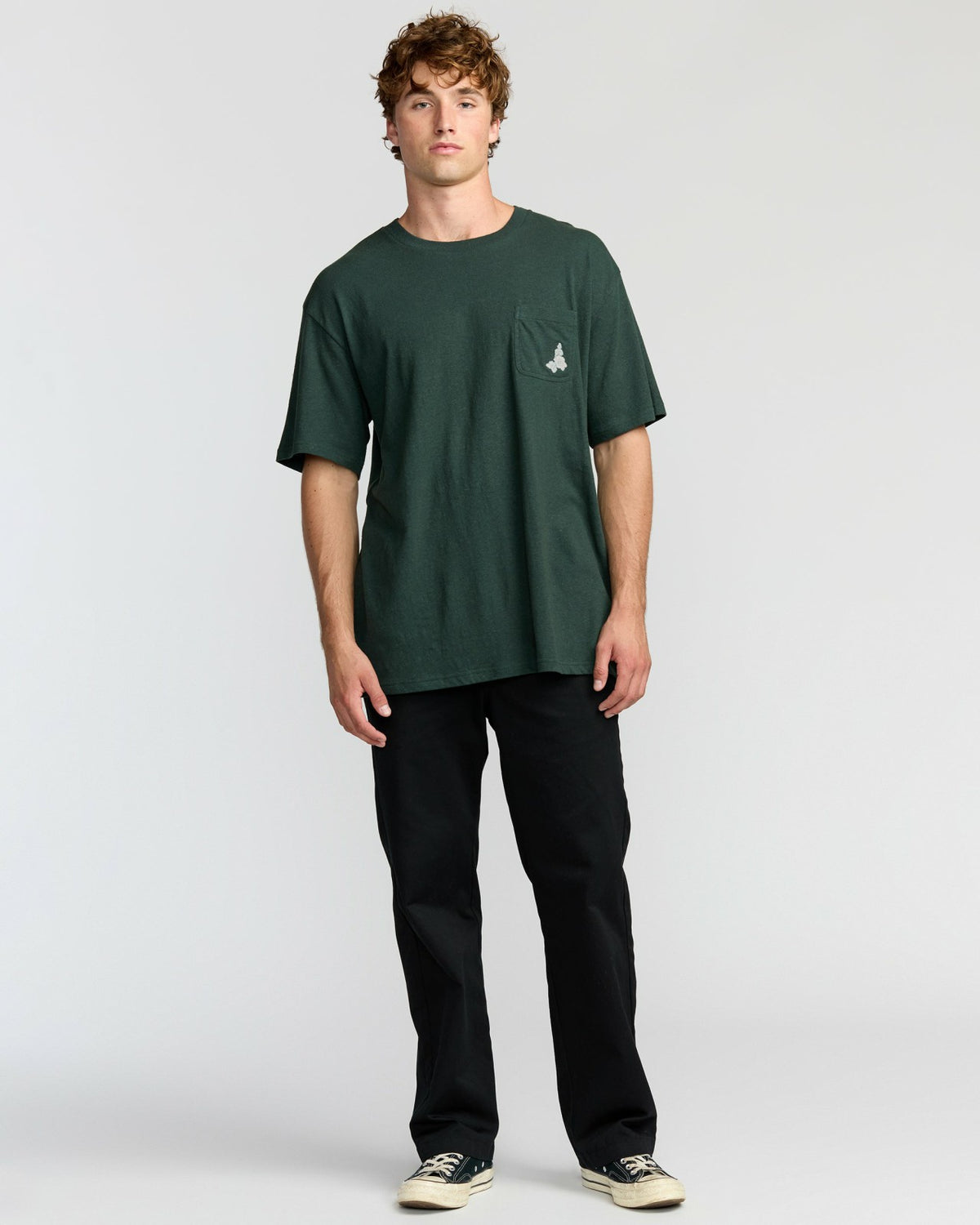 Billabong Austin Garage Regular Pocket Short Sleeve T-Shirt - Teal