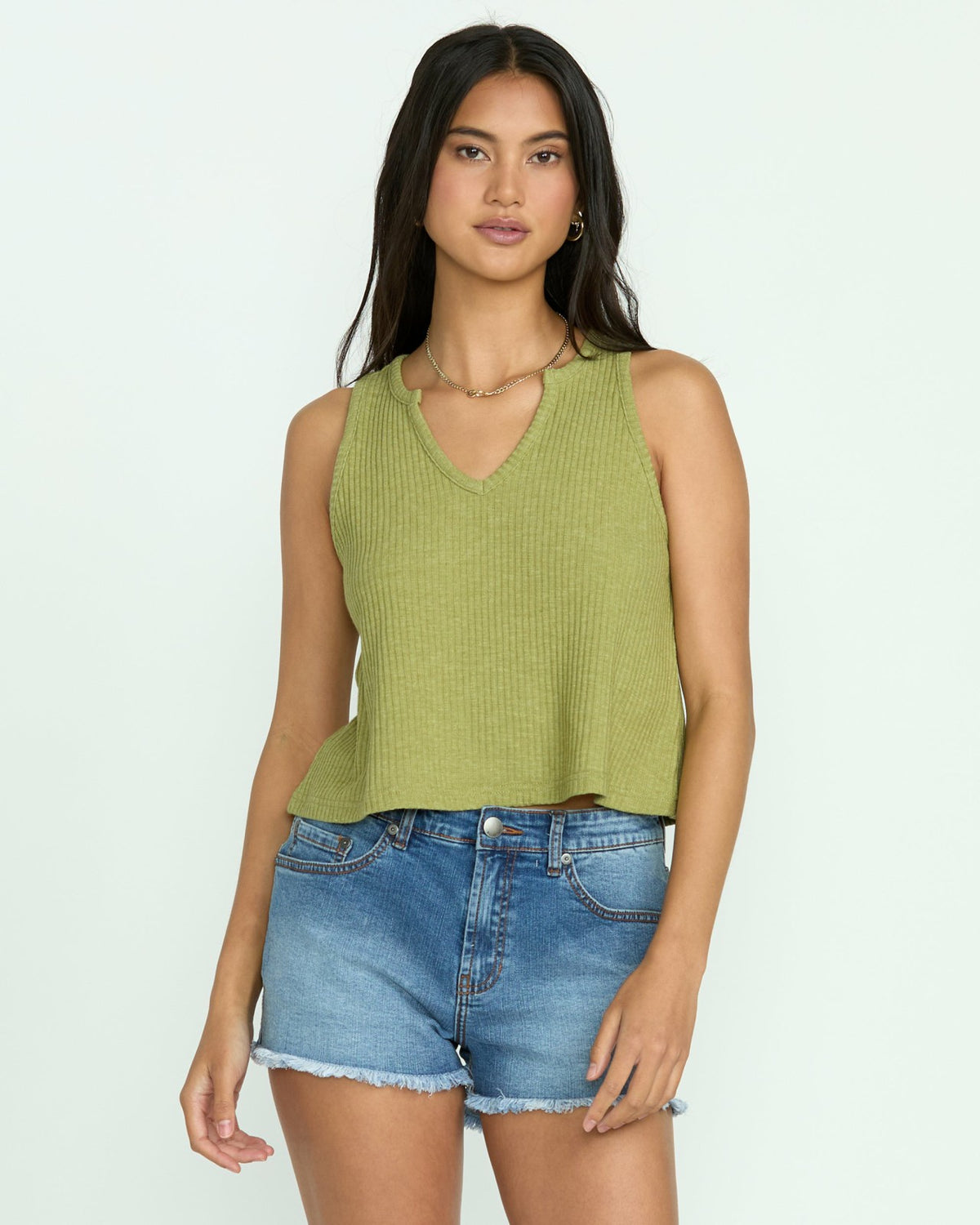 Billabong Aya Sun Knit Tank - Avocado