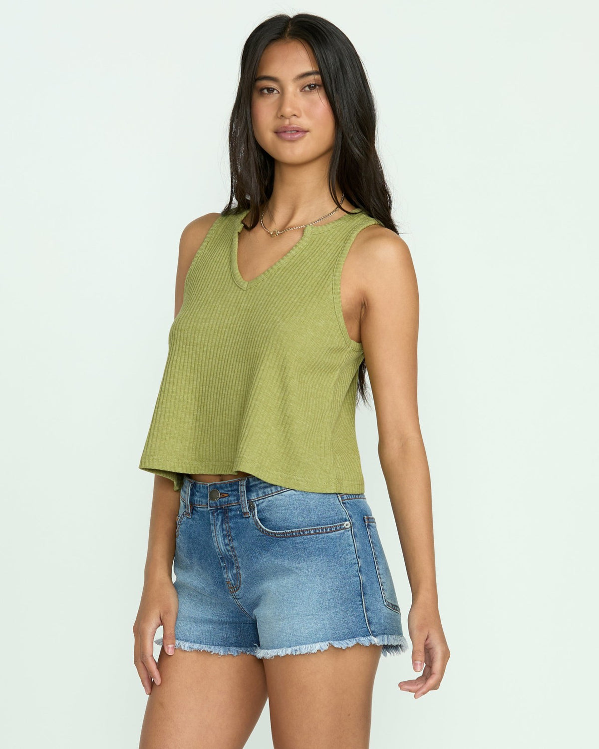 Billabong Aya Sun Knit Tank - Avocado