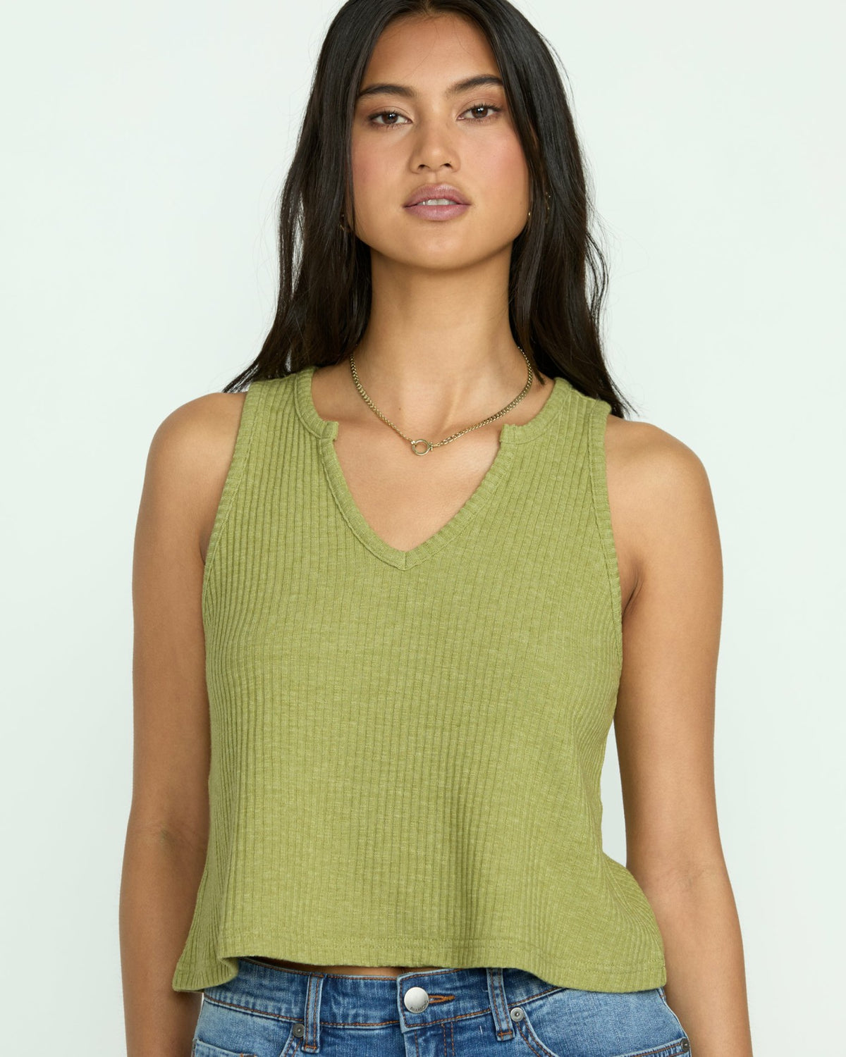Billabong Aya Sun Knit Tank - Avocado