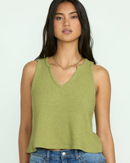 Billabong Aya Sun Knit Tank - Avocado