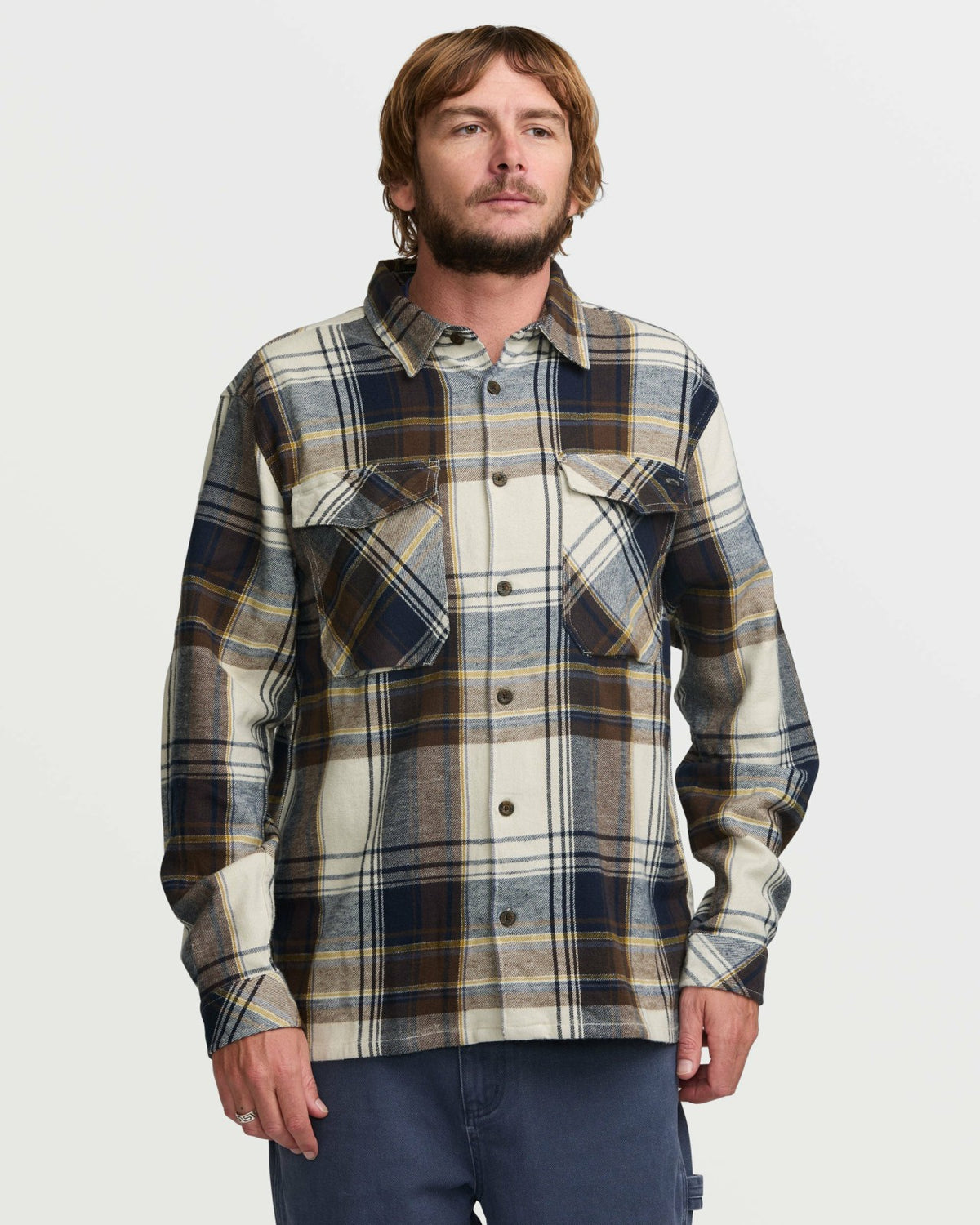 Billabong Bad Dog Flannel Shirt - Silver
