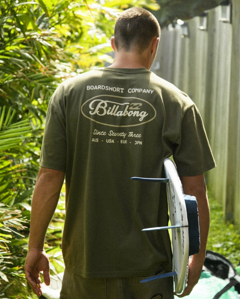 Billabong Bad Dog Pocket Regular Tee - Olive