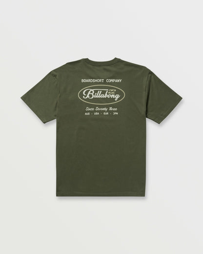 Billabong Bad Dog Pocket Regular Tee - Olive