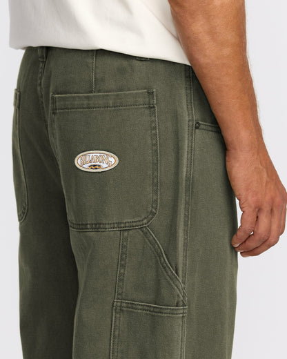 Billabong Bad Dog Workwear Pants - Dark Military