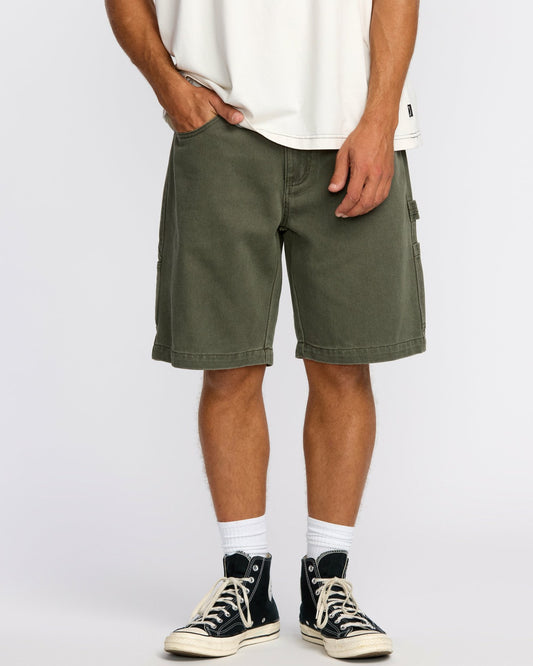 Billabong Bad Dog 21" Workwear Shorts - Dark Military