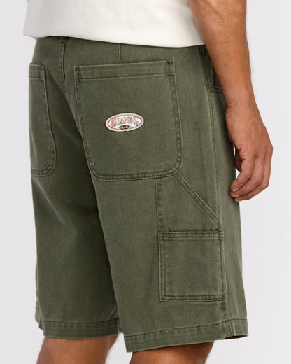 Billabong Bad Dog 21" Workwear Shorts - Dark Military