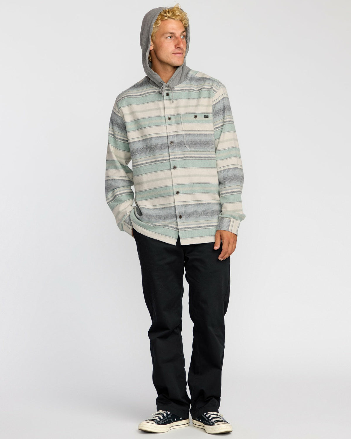Billabong Baja Long Sleeve Flannel Shirt - Oatmeal