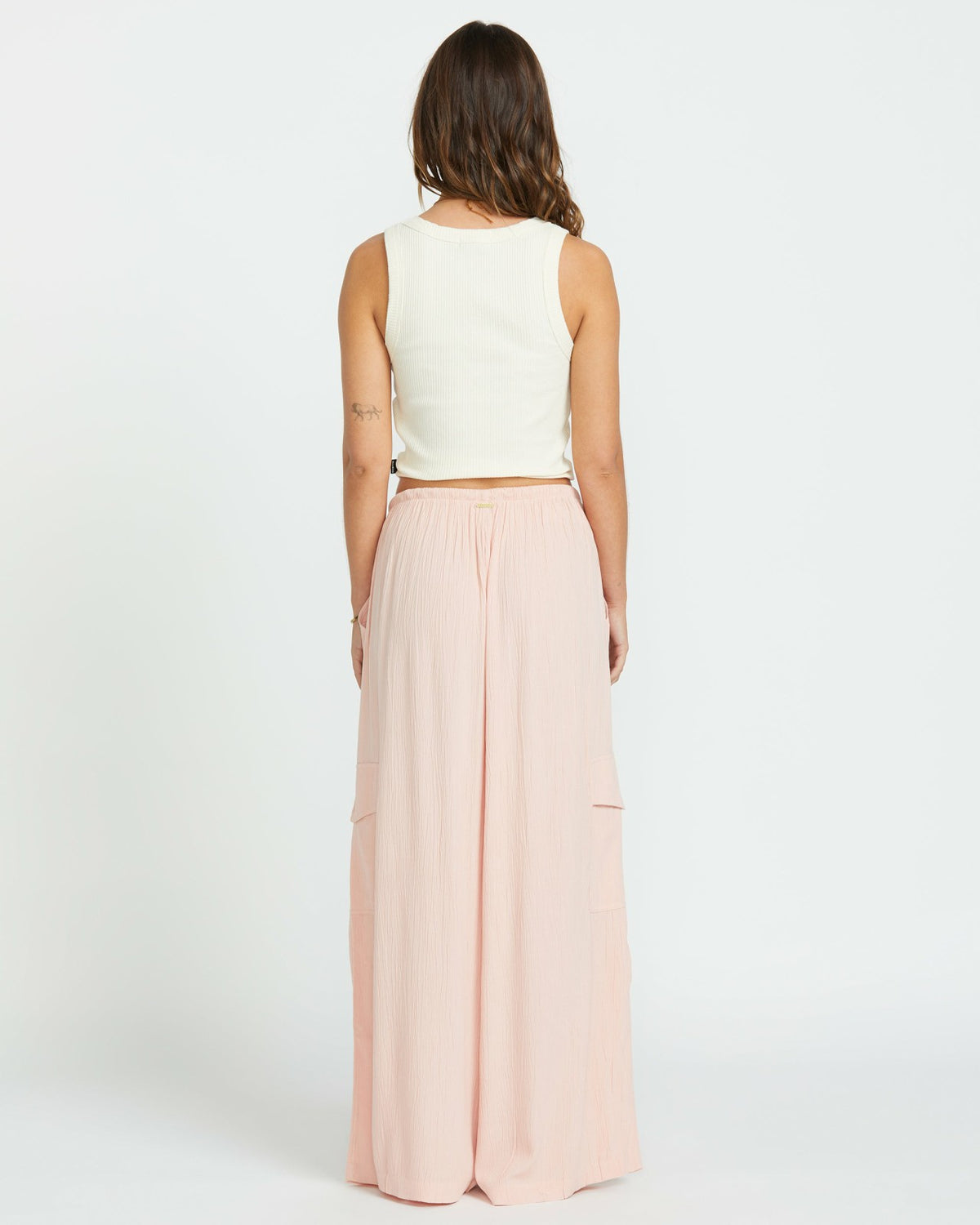 Billabong Beach Babe Cargo Elastic Waist Pants - Dusty Peach