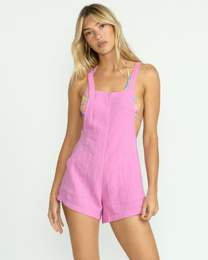 Billabong Beach Crush Romper - Bright Rose