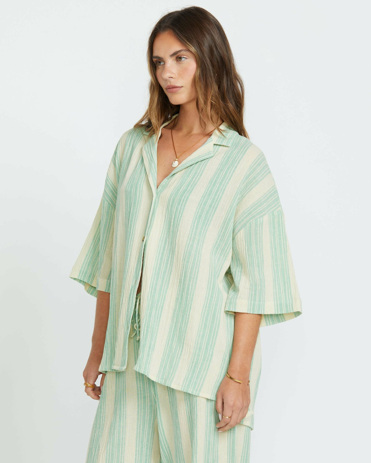 Billabong Beach Side Short Sleeve Shirt - Island Green