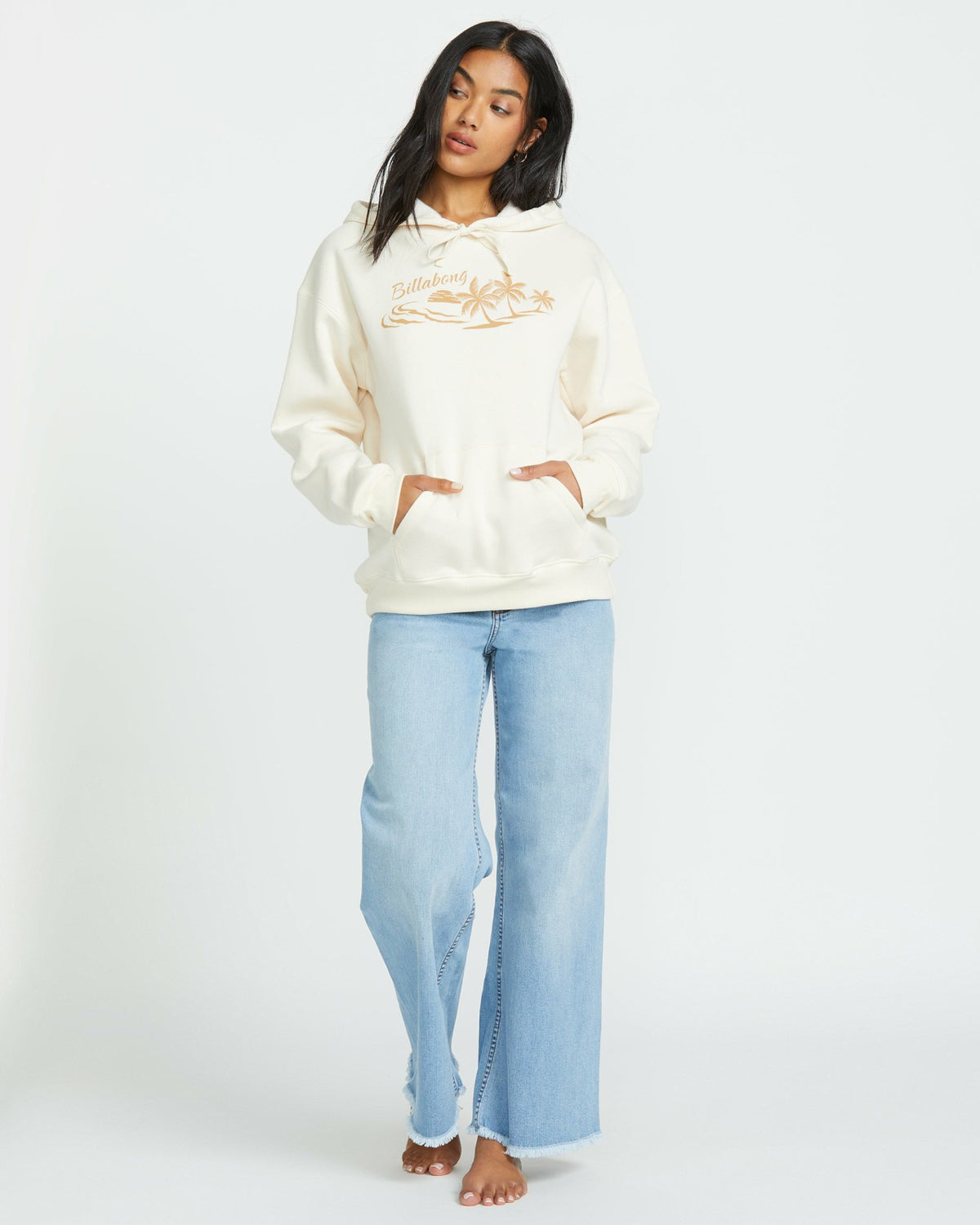 Billabong Beach Tropics Po Hoodie - Whitecap