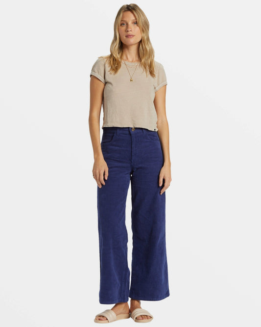 Billabong Be Free Corduroy Pants - I Sea Indigo
