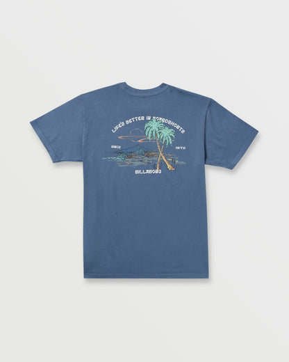 Billabong Better Premium Wave Wash Tee - Deep Blue
