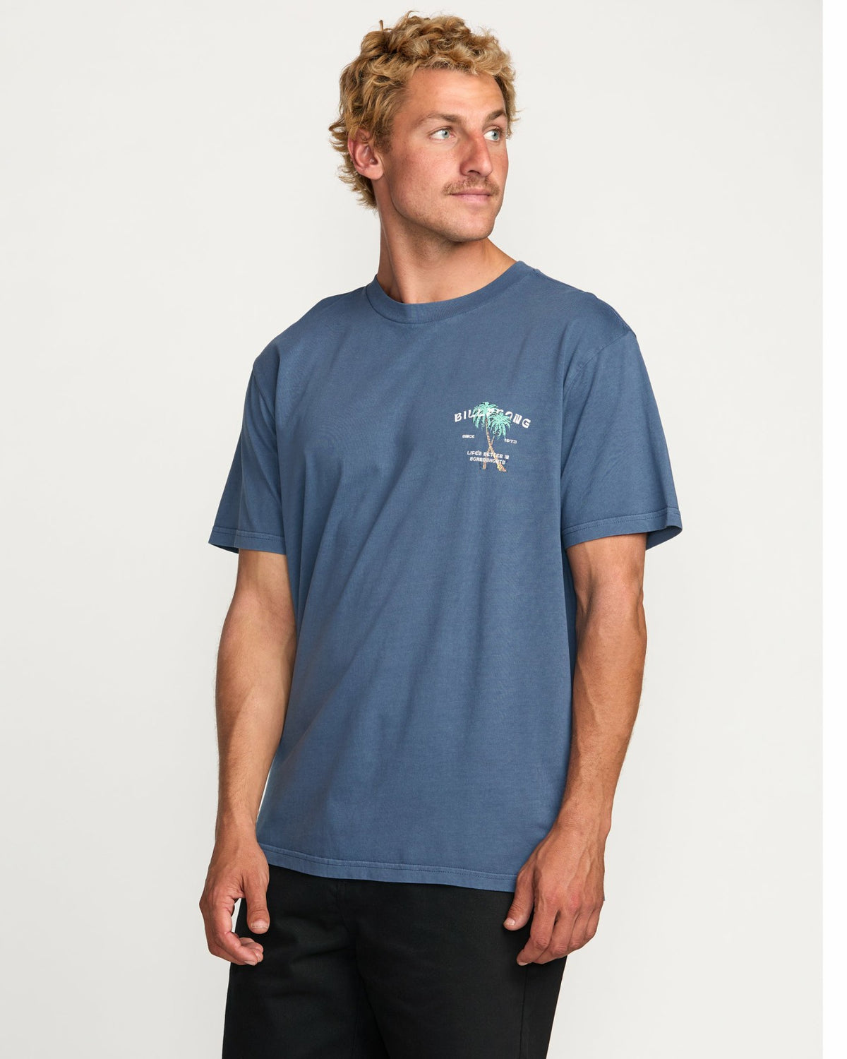 Billabong Better Premium Wave Wash Tee - Deep Blue