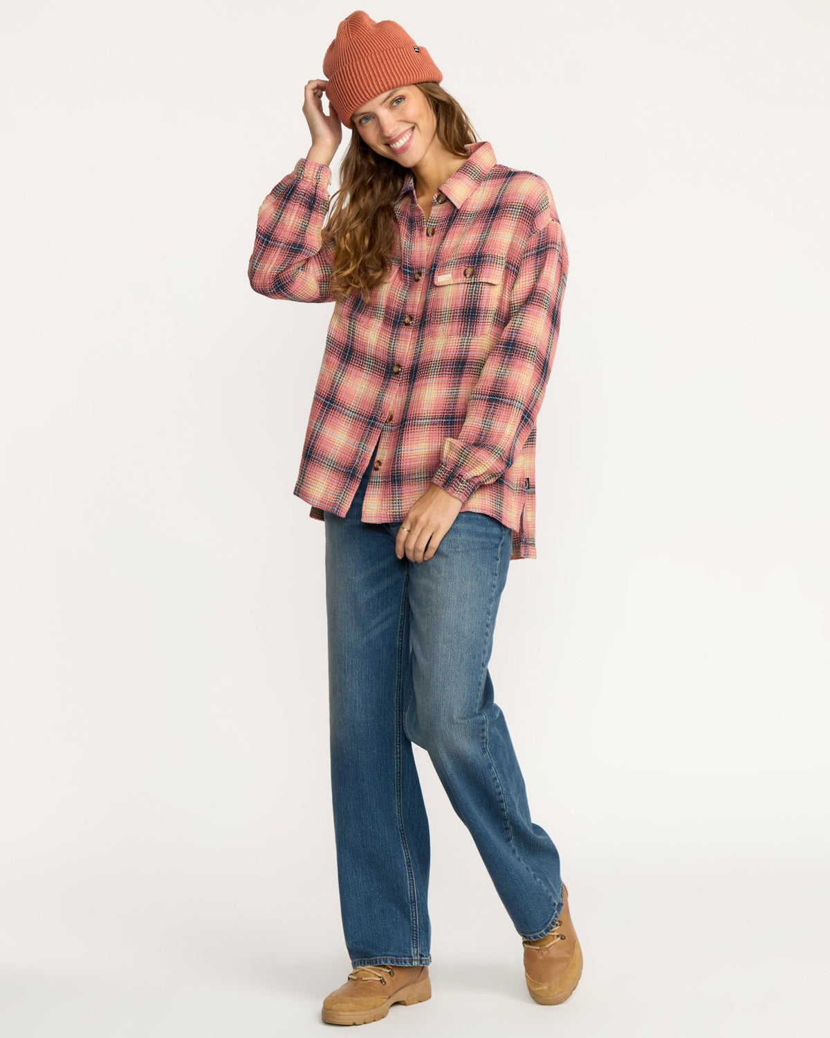 Billabong Big Bear Long Sleeve Shirt - Mountain Rose