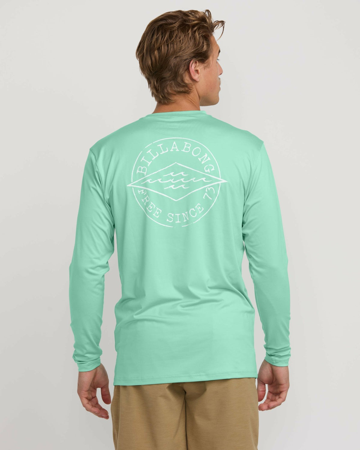Billabong Big Dave Loose Fit Long Sleeve Surf Tee - Bermuda